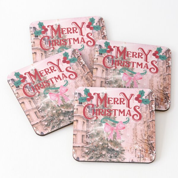 Item preview, Vintage Merry Christmas - Pink aesthetic designed and sold by bowsbotanicals.