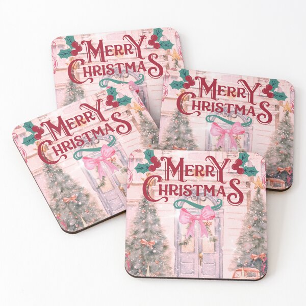 Item preview, Pink Aesthetic - Merry Christmas designed and sold by bowsbotanicals.
