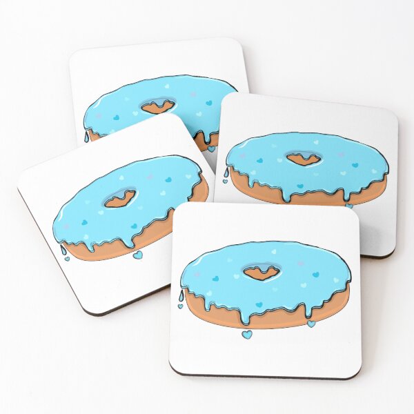 Item preview, Blue Heart Donut  designed and sold by Doodalos.