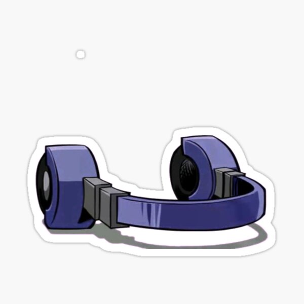 Neku's headphones with shadow Sticker