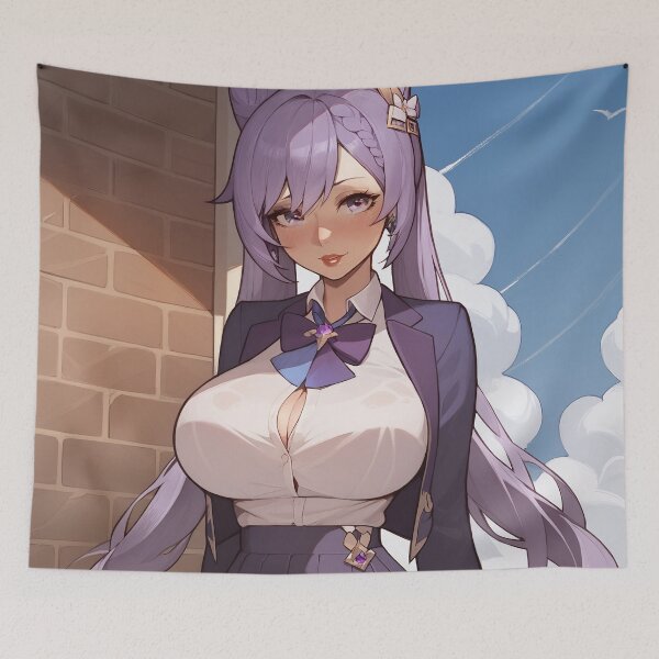 Item preview, Cute Schoolgirl with Lavender Hair designed and sold by WaifuBrowser.