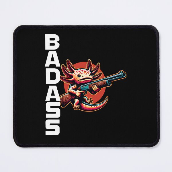 Item preview, Badass Axolotl with Shotgun designed and sold by ReneMM.
