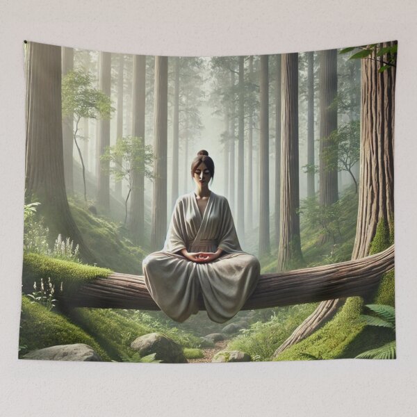 Item preview, Meditation in the woods designed and sold by ValerieStOnge.