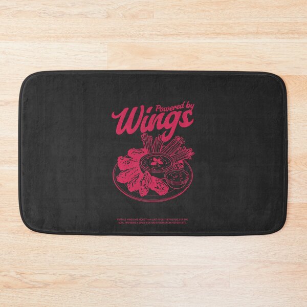 Item preview, Powered by Wings Unisex T-Shirt – Perfect for Wing Lovers & Foodies designed and sold by Sir Meow Meow.