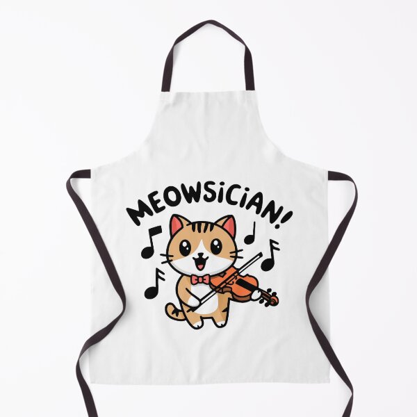 Item preview, Meowsician! Cute Violin Cat Pun designed and sold by PMCreative.