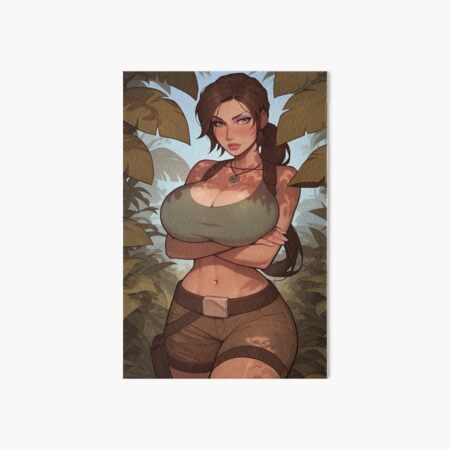 Vista previa del artículo con la obra «Chica aventurera en un bosque», diseñado y vendido por WaifuBrowser.