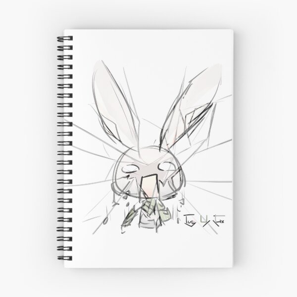 Item preview, The gray rabbit startled the shattered glass. designed and sold by Xieurabbit.