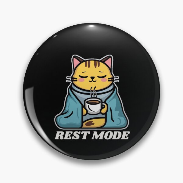 Item preview, Rest Mode Cat With Coffee designed and sold by vaxiek.