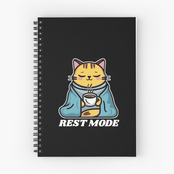 Item preview, Rest Mode Cat With Coffee designed and sold by vaxiek.