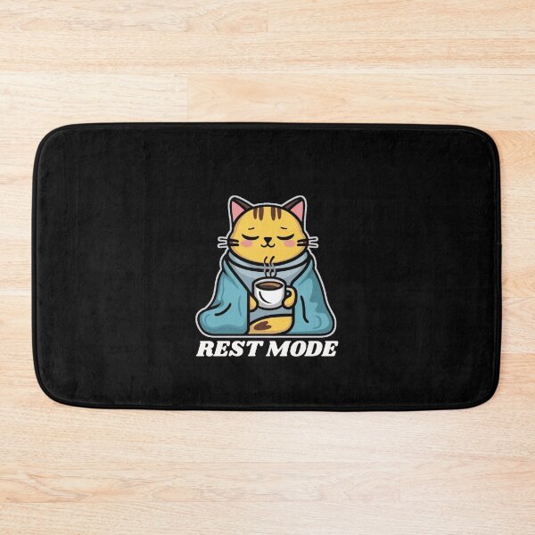 Item preview, Rest Mode Cat With Coffee designed and sold by vaxiek.
