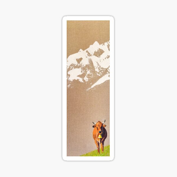 Item preview, Lone Cow and Snowy Peaks designed and sold by LucyEShaw.