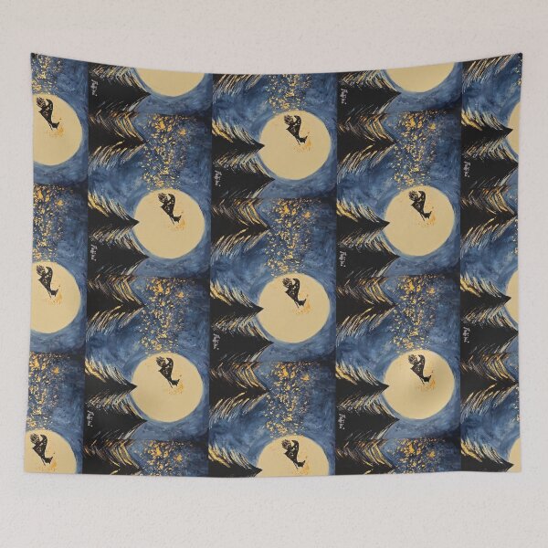 Item preview, Witch on the moon designed and sold by Pintouniversos.