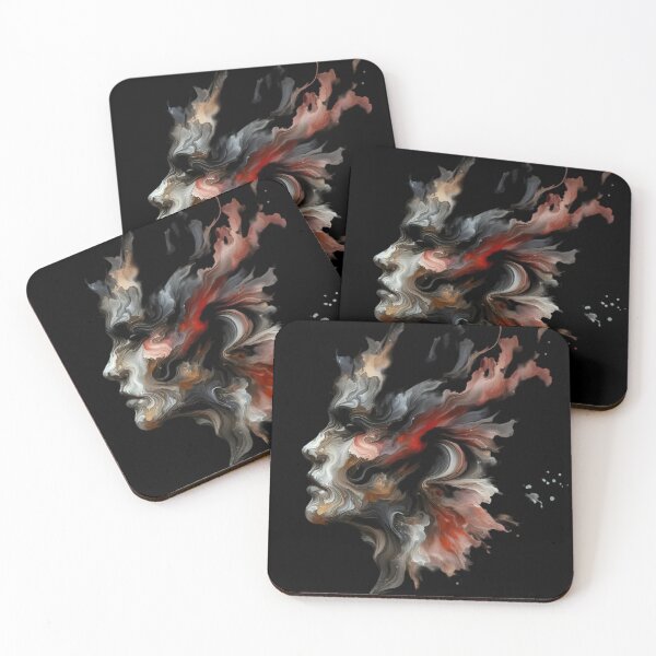 Item preview,  Abstract Human Silhouette with Flowing Colors designed and sold by IllumeInk.