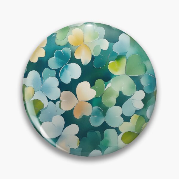 Artikelvorschau, Hunderte abstrakte Kleeblätter – Aquarell-Kunstdruck zum St. Patrick's Day entworfen und verkauft von solynneart.