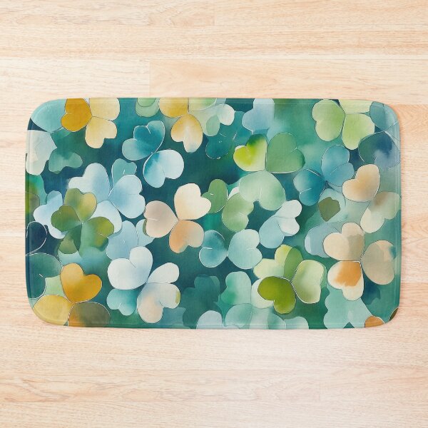 Item preview, Hundreds of Abstract Clovers – St. Patrick's Day Watercolor Art Print designed and sold by solynneart.