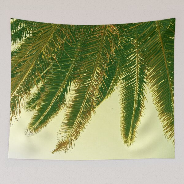 Item preview, ALOHA paradise palm frond magic palmy holiday Caribbean palm designed and sold by Luzi Illustrella.