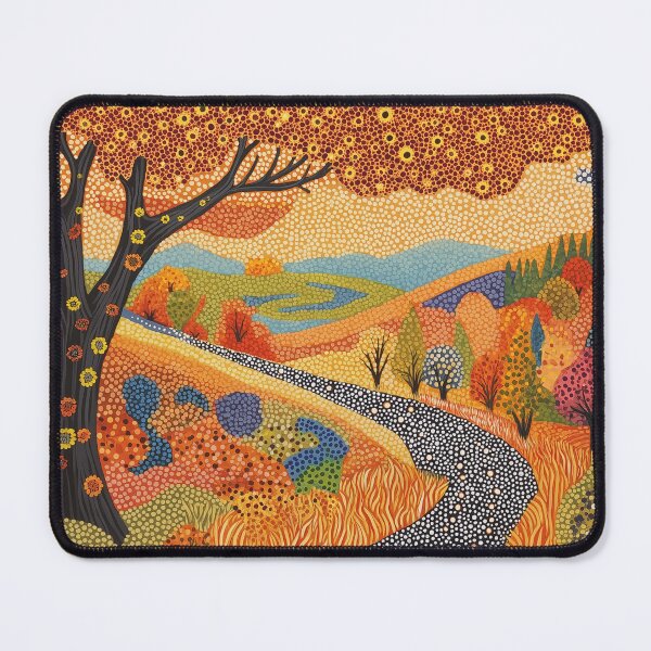 Item preview, Autumn Floral Folk Art Evening  designed and sold by Neika Shimm Designs.