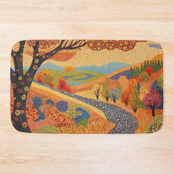 Item preview, Autumn Floral Folk Art Evening  designed and sold by Neika Shimm Designs.