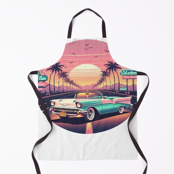 Item preview, Good Vibes & Classic Rides Retro Vintage 1950's Shirt, Retro Sunset Road, Vintage Retro Shirt, Vintage car lover designed and sold by LoliDesignShop.