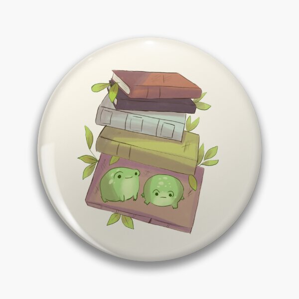 Item preview, Books and frogs illustration designed and sold by Mayarart.