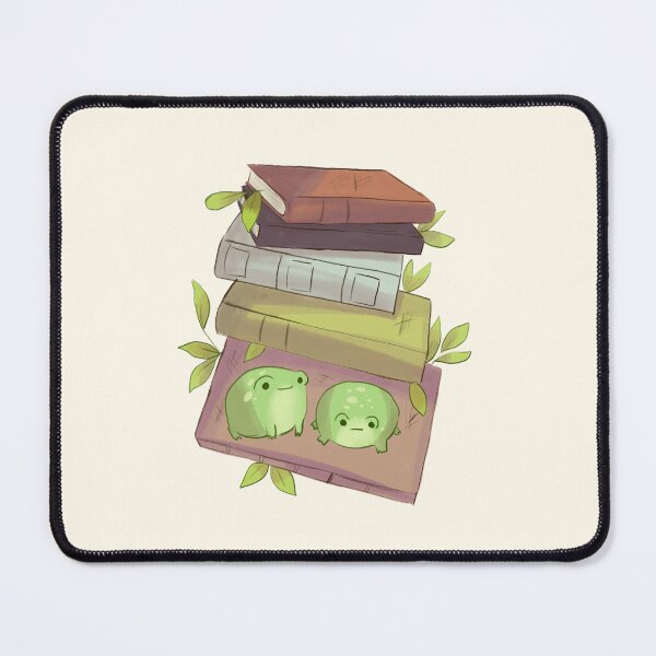 Item preview, Books and frogs illustration designed and sold by Mayarart.