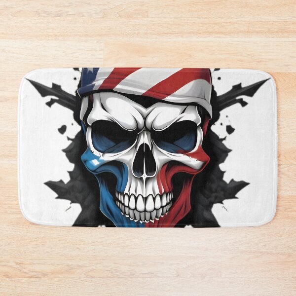 Item preview, Patriotic Skull with American Flag Bandana designed and sold by tutoo clothes.