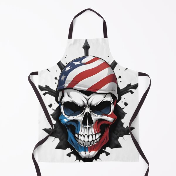 Item preview, Patriotic Skull with American Flag Bandana designed and sold by tutoo clothes.