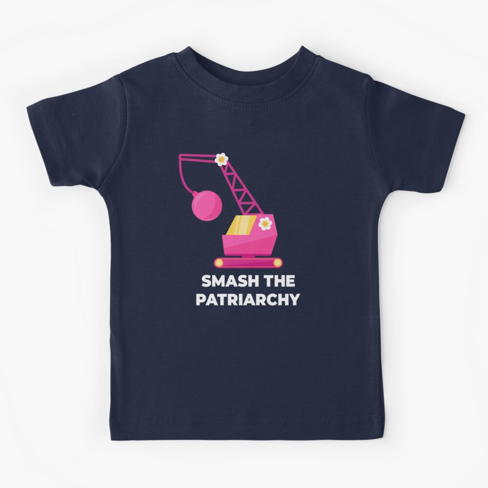 Fight Like A Girl: Smash The Patriarchy - Crane Kids T-Shirt