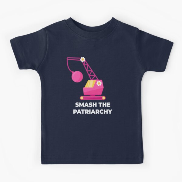 Fight Like A Girl: Smash The Patriarchy - Crane Camiseta para niños
