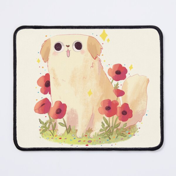 Item preview,  Labrador and red flowers  designed and sold by Mayarart.