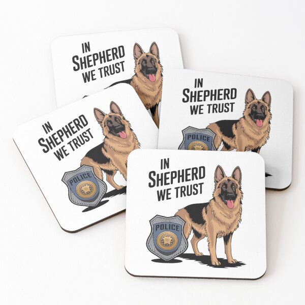 Item preview, German sherpherd artwork: In Shepherd We Trust designed and sold by Davideus.