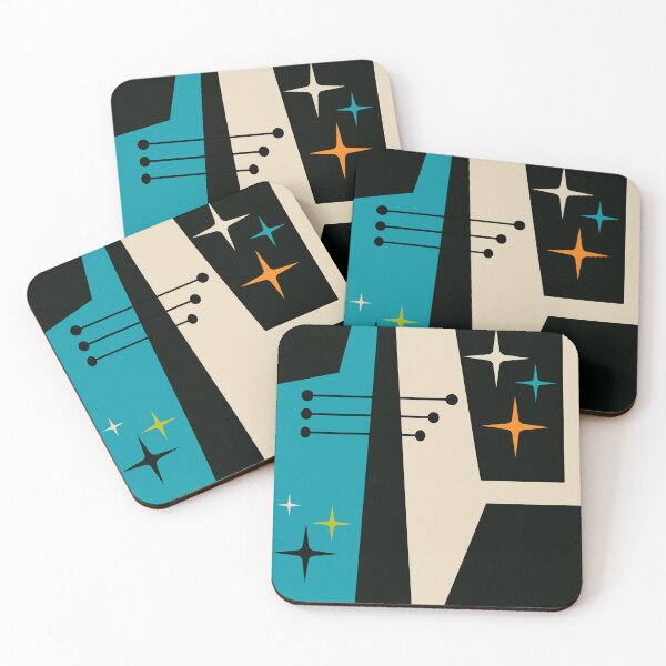 Item preview, mid century modern retro pattern designed and sold by pauloneill-art.