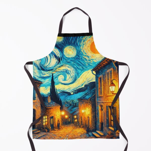 Item preview, Van Gogh Inspired Starry Streetlight Sunset designed and sold by Taans-Creation.