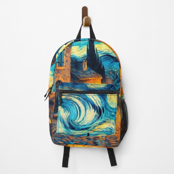 Item preview, Van Gogh Inspired Starry Streetlight Sunset designed and sold by Taans-Creation.