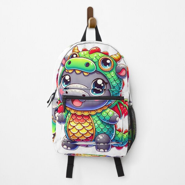 Item preview, Cute Cartoon Hippo Dressed as a Dragon designed and sold by Chokhdi289shop.