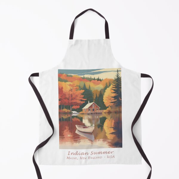 Item preview, Indian Summer in Maine New England - Vintage travel poster in retro style designed and sold by pod24.