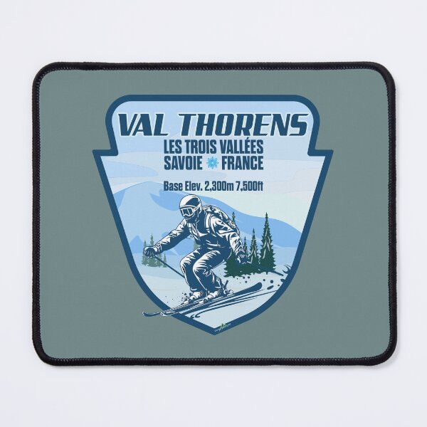 Item preview, Val Thorens Les Trois Vallees Skiing France Sticker T-Shirt 01 designed and sold by OuterShellUK.