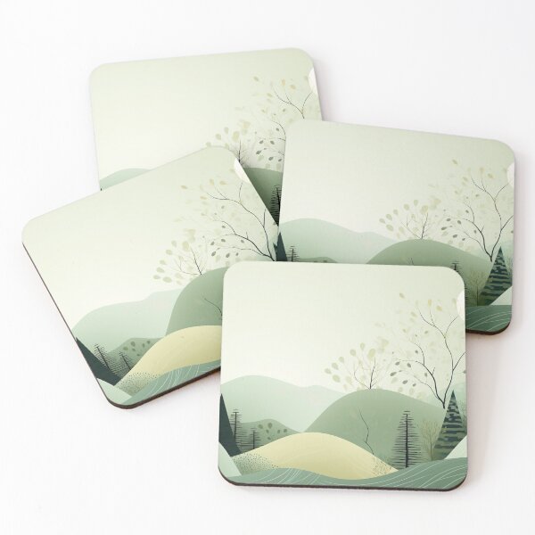 Item preview, Minimalist Boho - Mint Green Cedar designed and sold by KootenayDesigns.