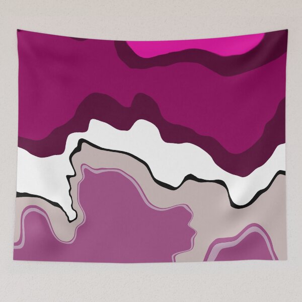 Item preview, Preppy Pink Swirls Liquid Swirl Abstract Pattern 60s Style 3 of 4 designed and sold by Beachy.
