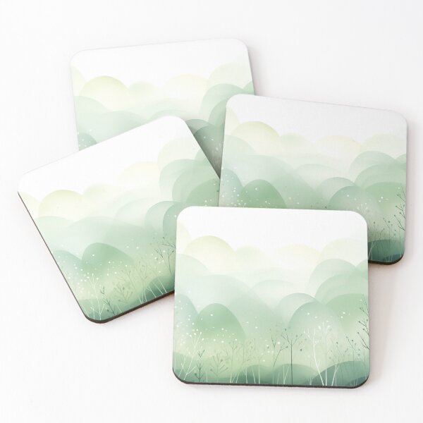 Item preview, Minimalist Boho - Mint Green Cedar designed and sold by KootenayDesigns.