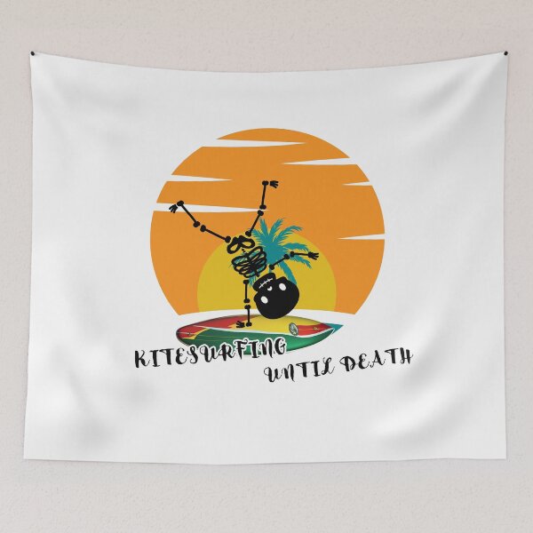 Item preview, Surfer skeleton holding hands on surfboard. SUB Surf. Ideal gift designed and sold by StyleFused.
