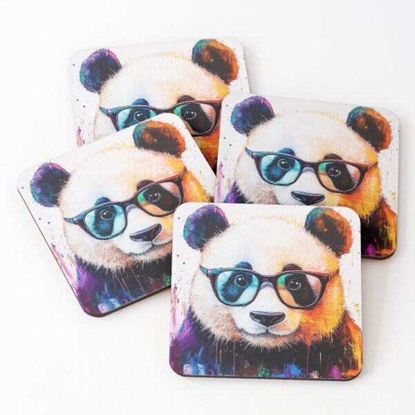 Item preview, Panda wearing glasses designed and sold by valerko26.