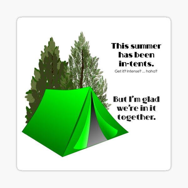 This summer is in-tents Sticker