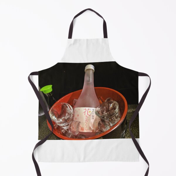 Item preview, Pink Sake in Ice with Glasses designed and sold by Autumn Hahn.