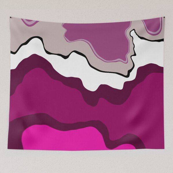 Item preview, Preppy Pink Swirls Liquid Swirl Abstract Pattern 60s Style 4 of 4 designed and sold by Beachy.