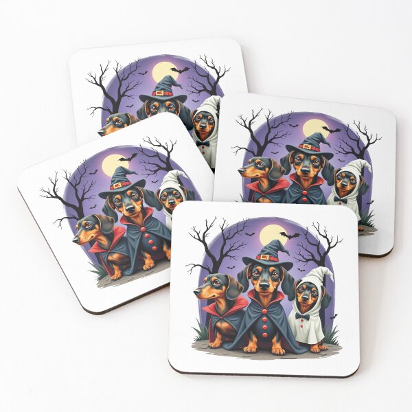 Aperçu de l'œuvre teckel Halloween créée et vendue par Krasnovaovaova.