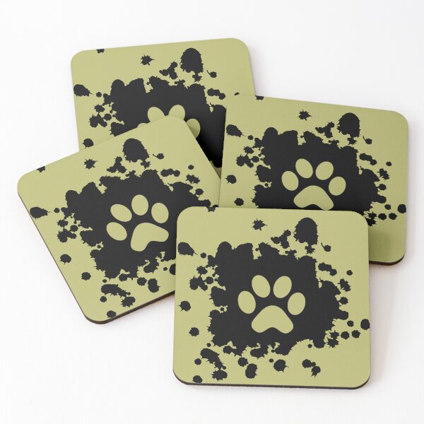 Item preview, Dog Cat Paw Paint Splatter  designed and sold by AubrieBea.
