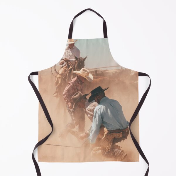 Item preview, Western Cowboys roping cattle in dust designed and sold by BerryvineImage.
