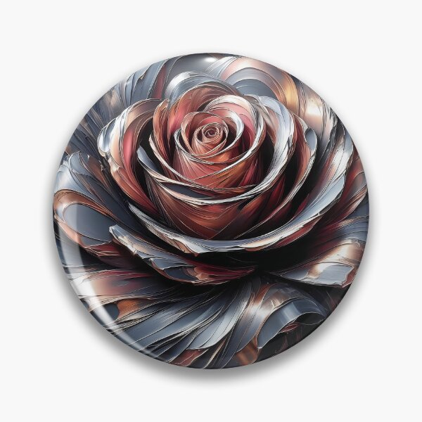 Artikelvorschau, Metallische Rose entworfen und verkauft von Visual Nomad Club.