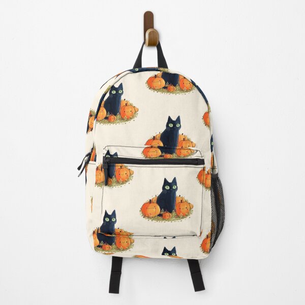Item preview, black cat with pumpkins designed and sold by Mayarart.